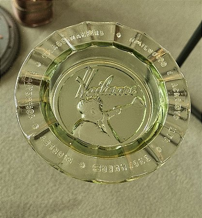 HAILWOOD & ACKROYD GLASS ASHTRAY - click to enlarge