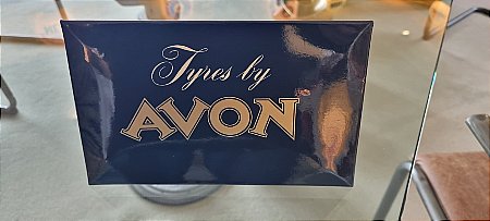 AVON TYRES METAL SHOWCARD - click to enlarge