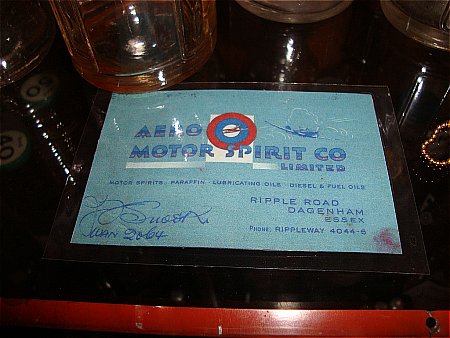 aero motor spirt business card (copy) - click to enlarge