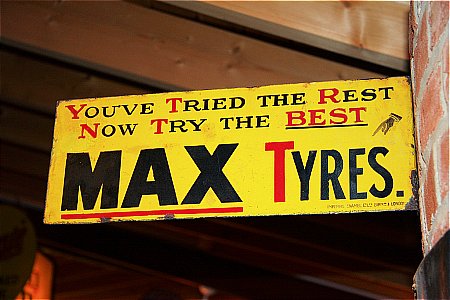 Enamel Signs | Petrol Pumps | Petroliana | Automobilia | MAX TYRES